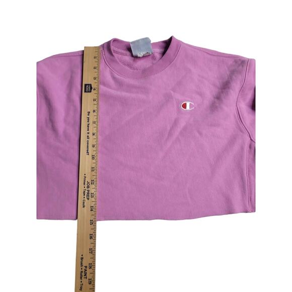 2774 Champion Reverse Weave Cropped Sweatshirt‎ Pink XS - Picture 5 of 6